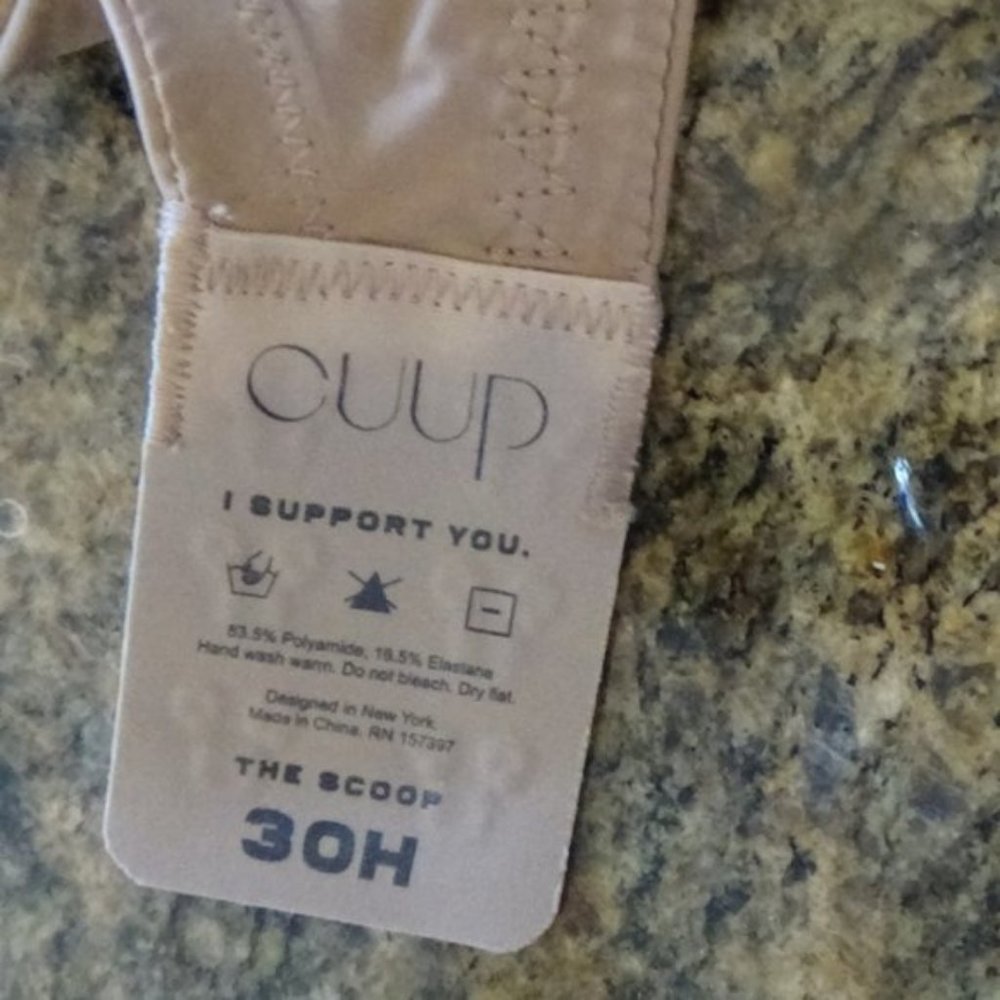 Cuup ‘The Scoop’ Unlined Taupe Bra 30H - Picture 7 of 8